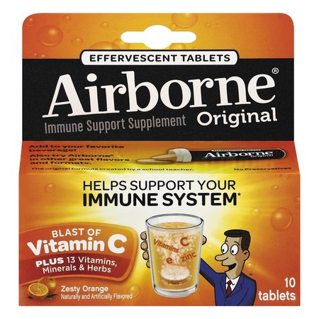 Airborne Immune Support, Tablet, Orange, Box 47865-30004
